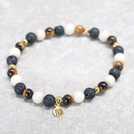SAVANNA NAIROBI | Natuursteen armband mix | 6mm | Normal Fit