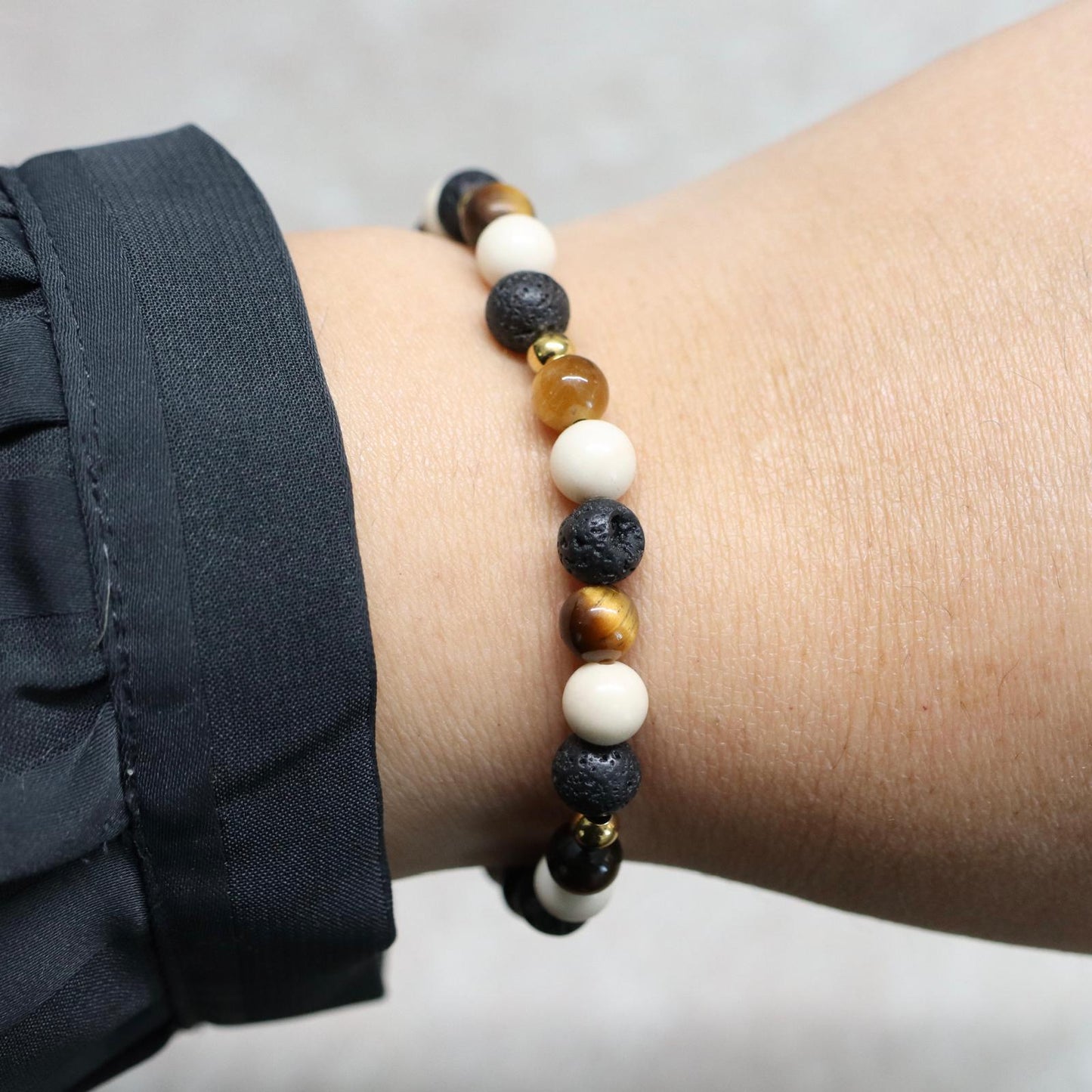 SAVANNA NAIROBI | Natuursteen armband mix | 6mm | Normal Fit
