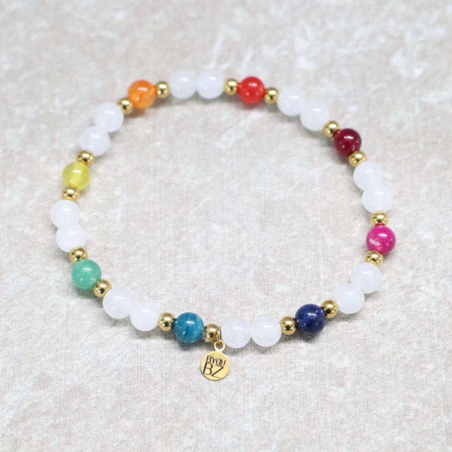 AURORA MEDELLÍN | Natuursteen armband mix | 6mm | Normal Fit