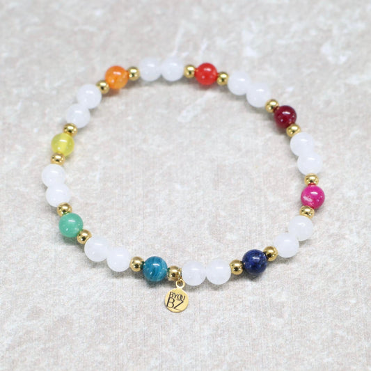 AURORA MEDELLÍN | Natuursteen armband mix | 6mm | Normal Fit