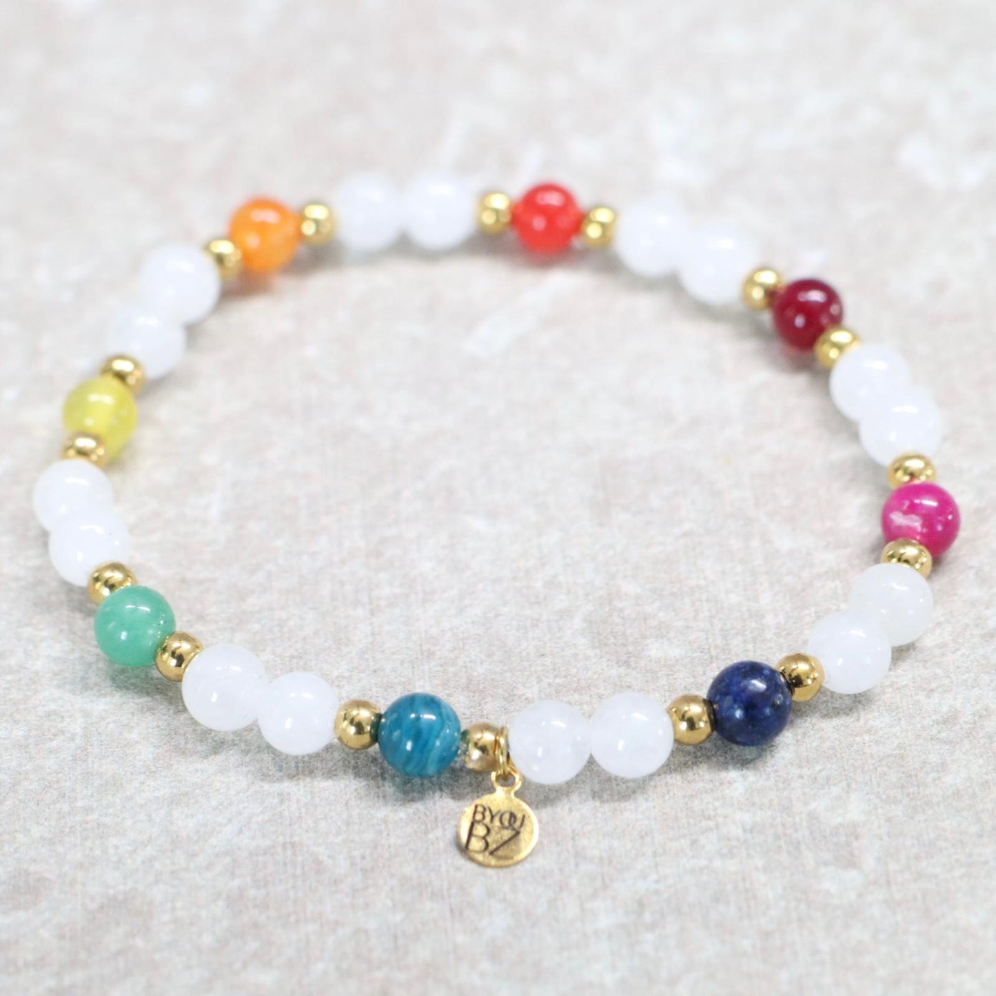 AURORA MEDELLÍN | Natuursteen armband mix | 6mm | Normal Fit