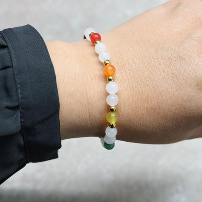 AURORA MEDELLÍN | Natuursteen armband mix | 6mm | Normal Fit