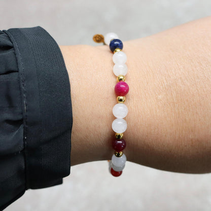 AURORA MEDELLÍN | Natuursteen armband mix | 6mm | Normal Fit