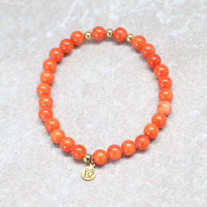 ZON VAN ZEELAND | Chalcedoon armband | 6mm | Normal Fit