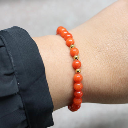 ZON VAN ZEELAND | Chalcedoon armband | 6mm | Normal Fit