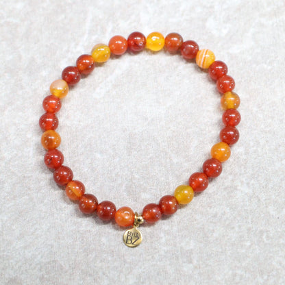 BOLD VIVID MARRAKECH | Carneool armband | 6mm | Normal Fit