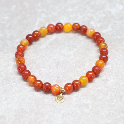 BOLD VIVID MARRAKECH | Carneool armband | 6mm | Normal Fit