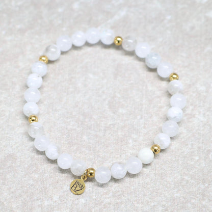 BORACAY MOON | Maansteen armband | 6mm | Normal Fit
