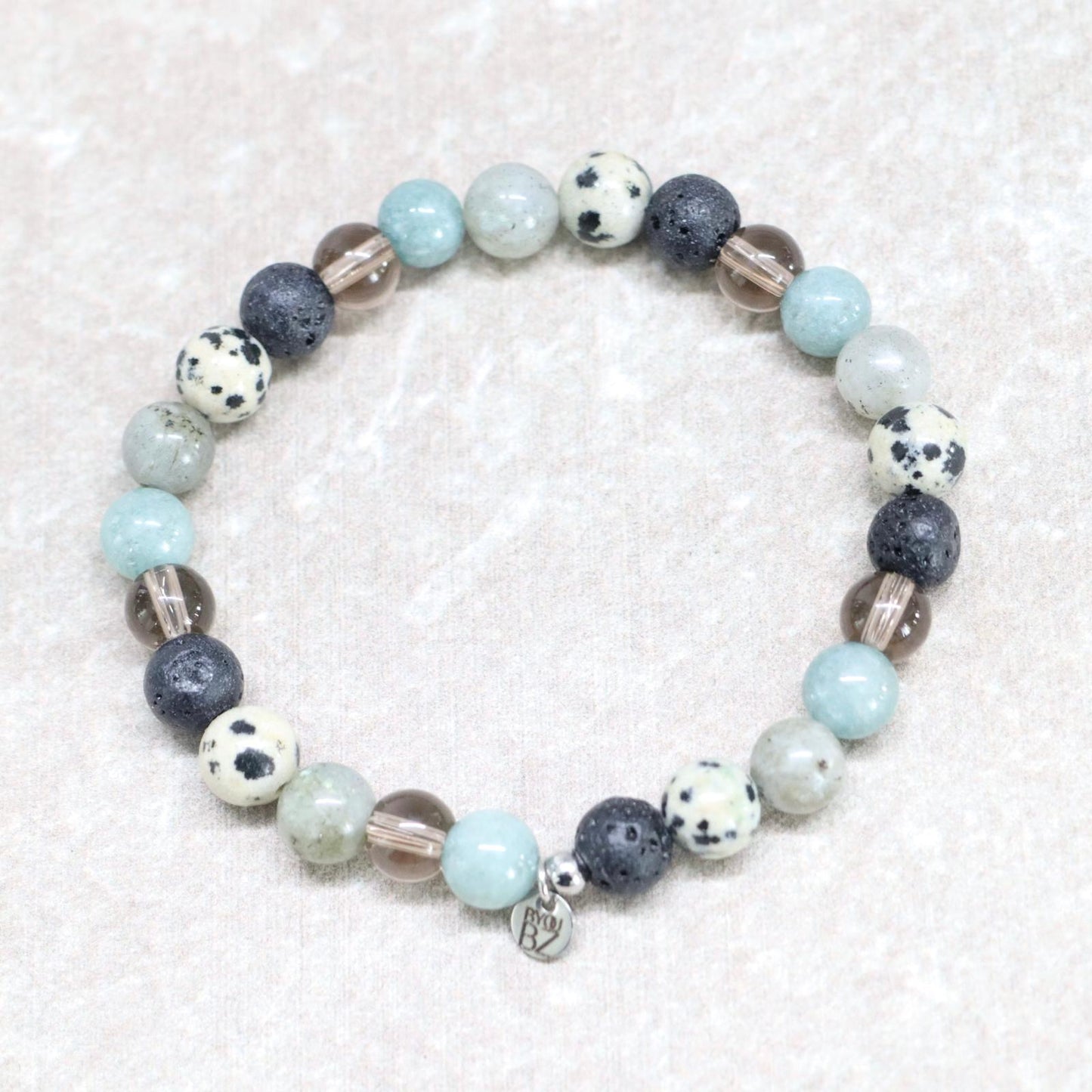 NATURAL ATLAS | Natuursteen armband mix | 8mm | Relaxed Fit