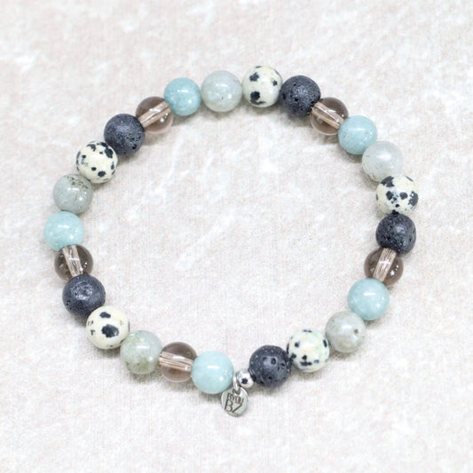 NATURAL ATLAS | Natuursteen armband mix | 8mm | Relaxed Fit
