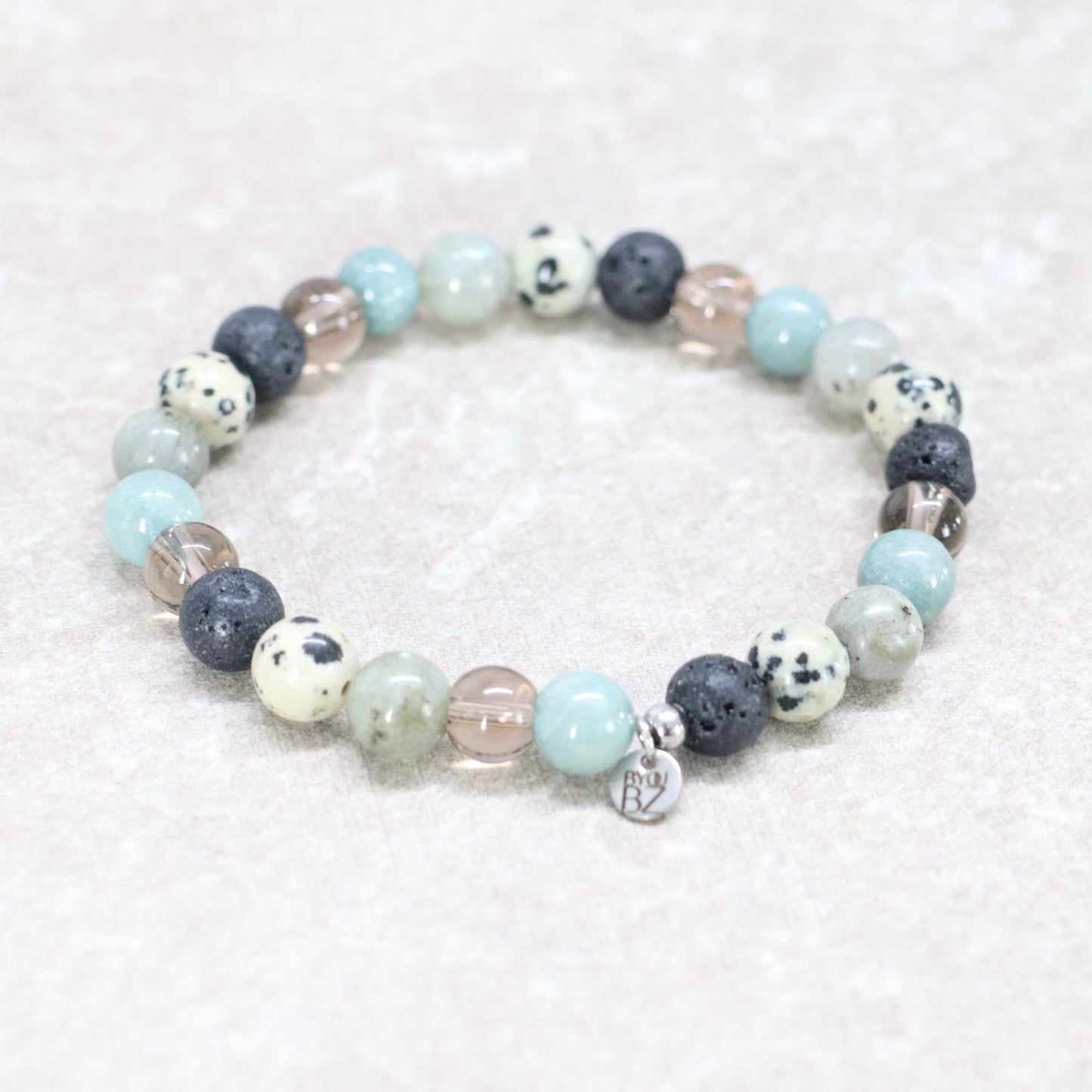 NATURAL ATLAS | Natuursteen armband mix | 8mm | Relaxed Fit