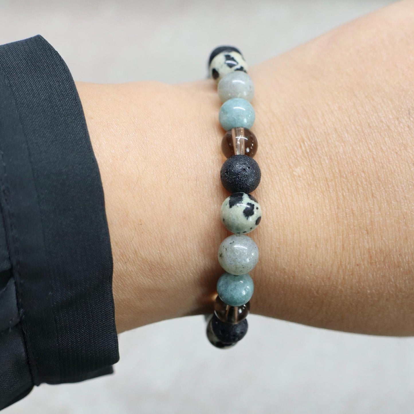 NATURAL ATLAS | Natuursteen armband mix | 8mm | Relaxed Fit