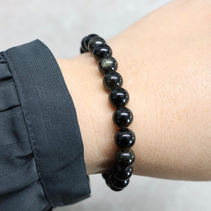 TEOTIHUACÁN SHADOWS | Obsidiaan armband | 8mm | Relaxed Fit