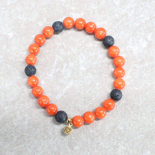 EL TEIDE | Natuursteen armband mix | 8mm | Relaxed Fit