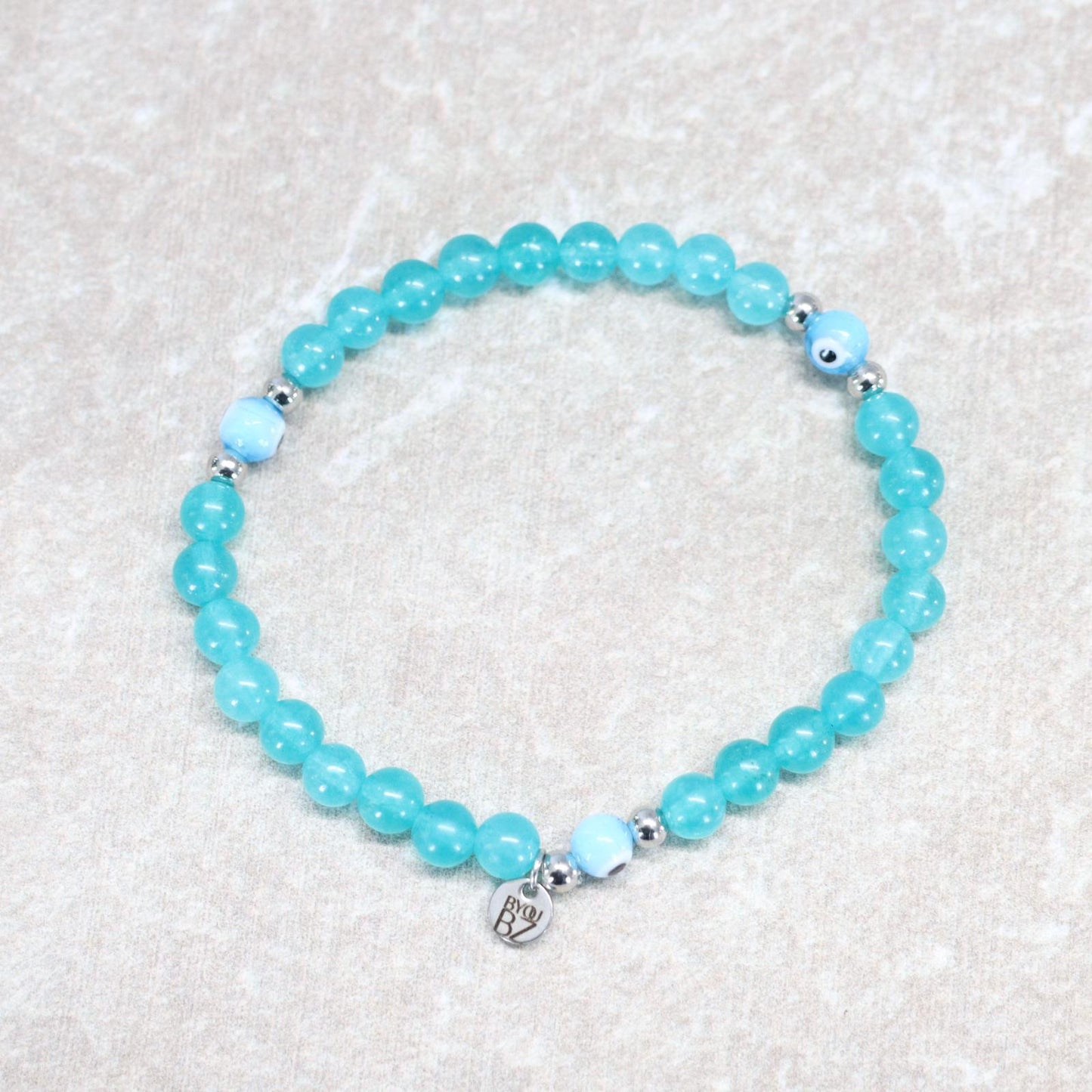 MEDITERRANEAN CHARM | Natuursteen armband mix | 6mm | Relaxed Fit
