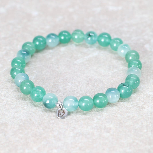 SLOW TULUM | kwarts en agaat armband | 8mm | Relaxed Fit