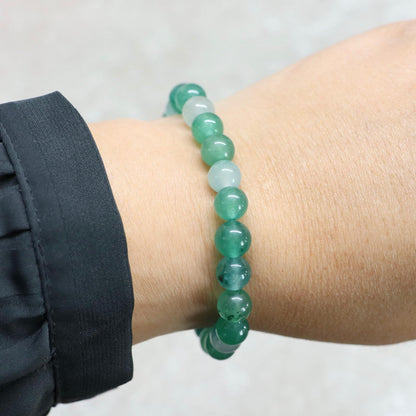 SLOW TULUM | kwarts en agaat armband | 8mm | Relaxed Fit