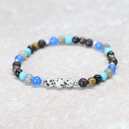 WILD LOFOTEN | Natuursteen armband mix | 6mm | Relaxed Fit