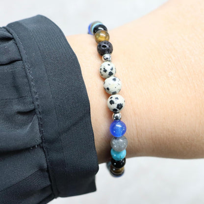 WILD LOFOTEN | Natuursteen armband mix | 6mm | Relaxed Fit