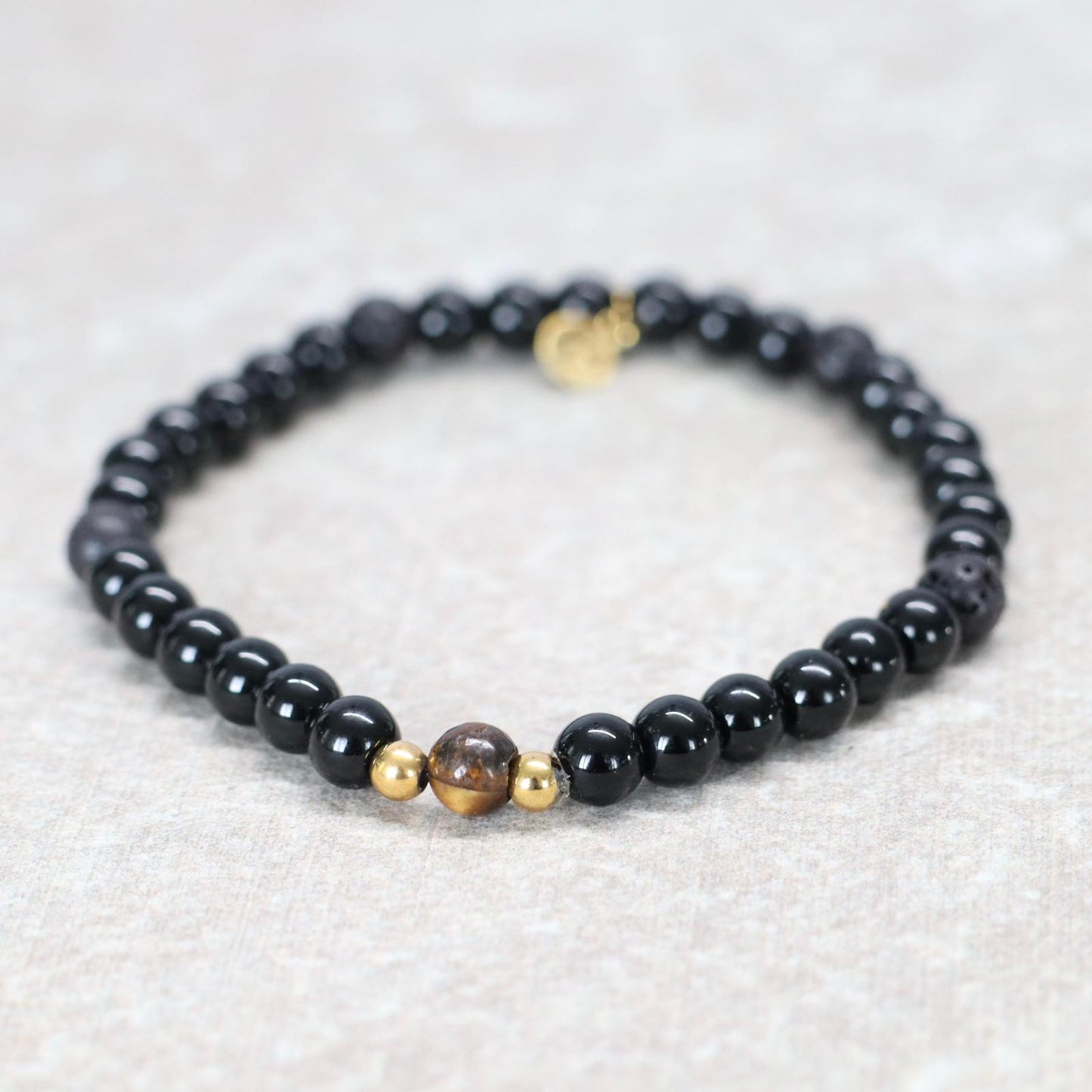 MIDNIGHT ICELAND | Natuursteen armband mix | 6mm | Relaxed Fit