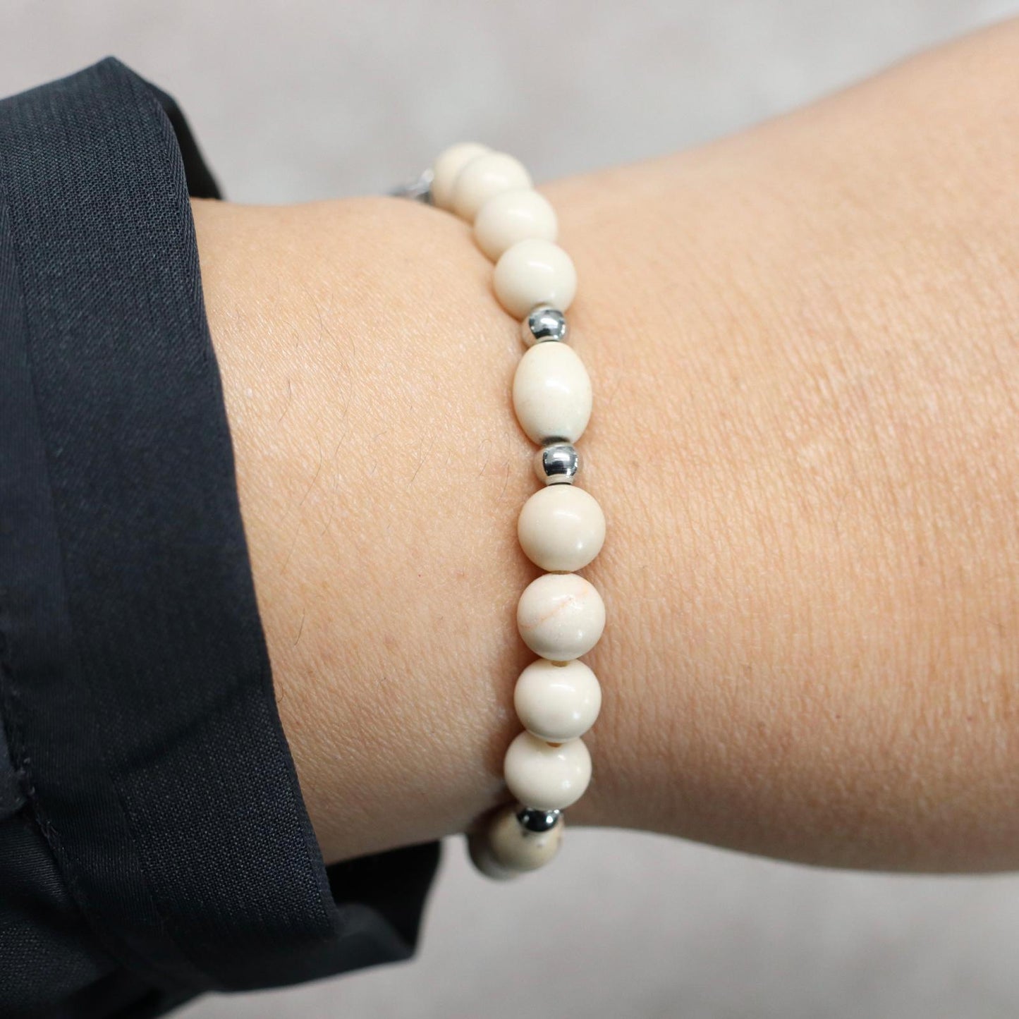 IVORY COAST | Howliet armband | 6mm | Small Fit