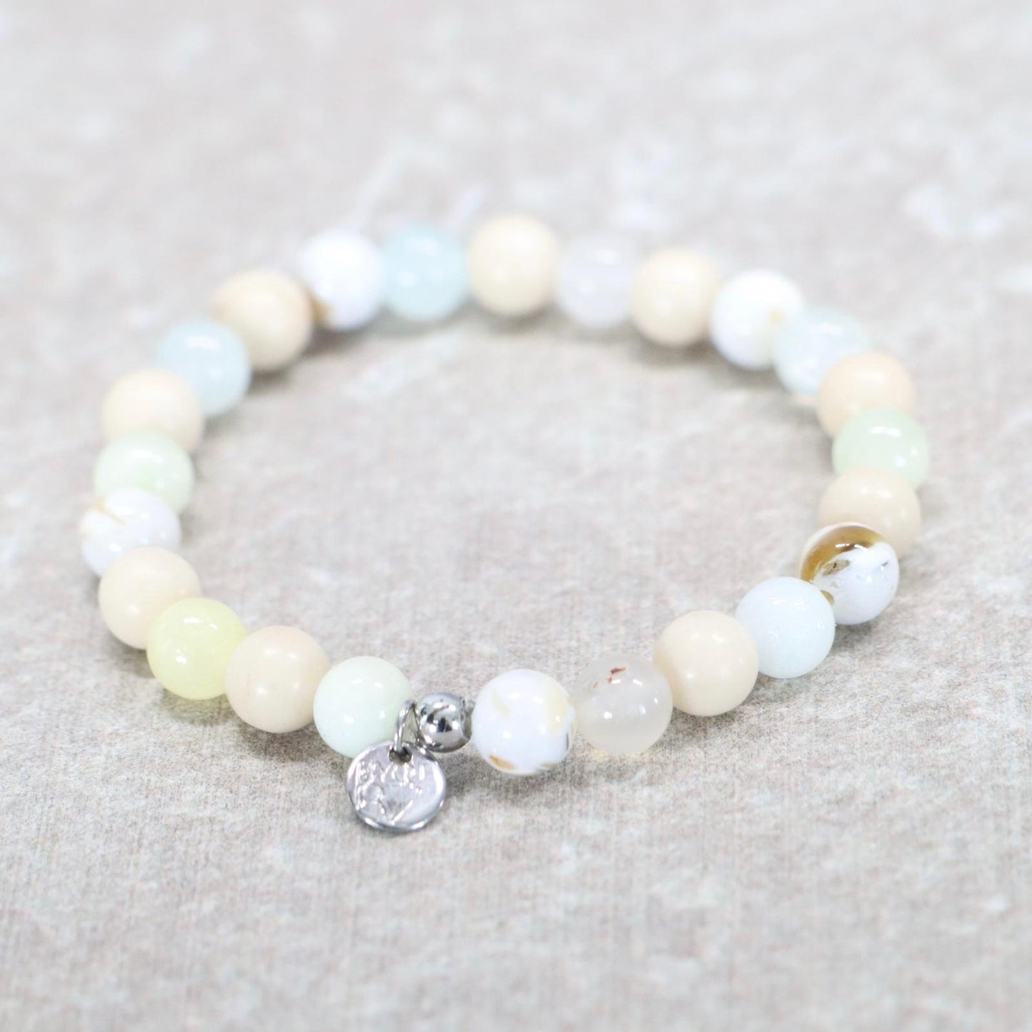 BRELA BREEZE | Natuursteen armband mix | 6mm | Small Fit