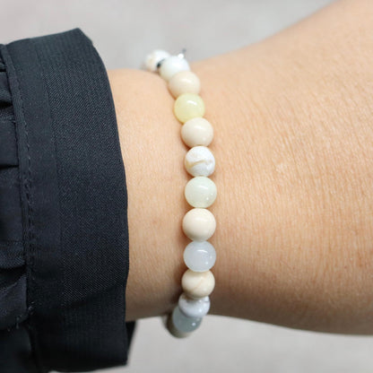 BRELA BREEZE | Natuursteen armband mix | 6mm | Small Fit