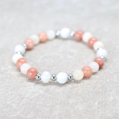 GOZO GLOW | Natuursteen armband mix | 6mm | Small Fit