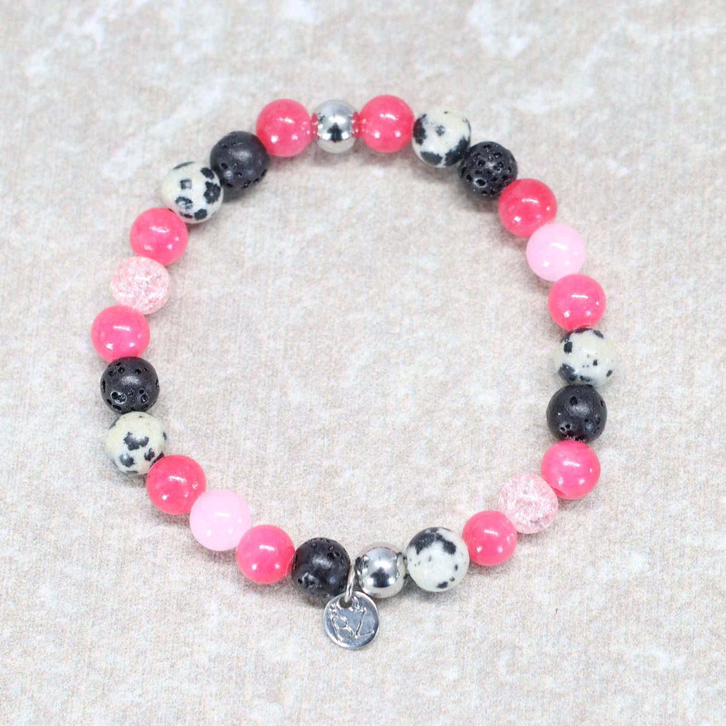 BARCELONA NIGHTS | Natuursteen armband mix | 6mm | Small Fit