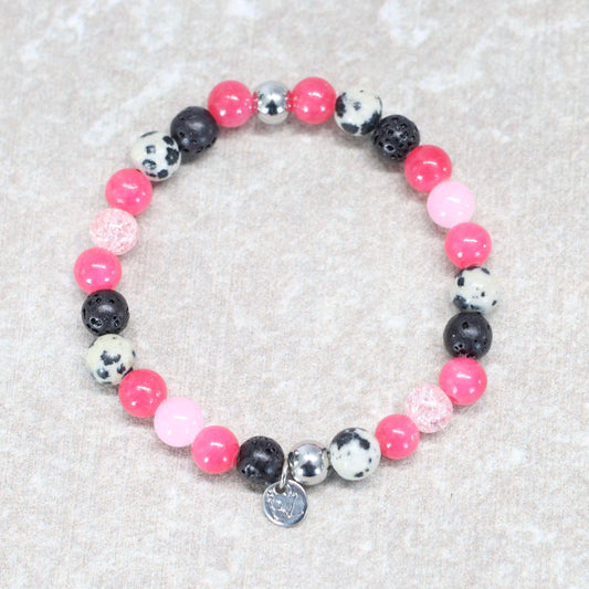 BARCELONA NIGHTS | Natuursteen armband mix | 6mm | Small Fit