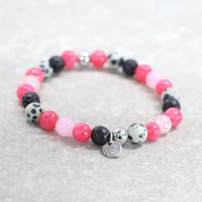 BARCELONA NIGHTS | Natuursteen armband mix | 6mm | Small Fit