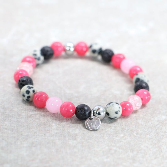BARCELONA NIGHTS | Natuursteen armband mix | 6mm | Small Fit