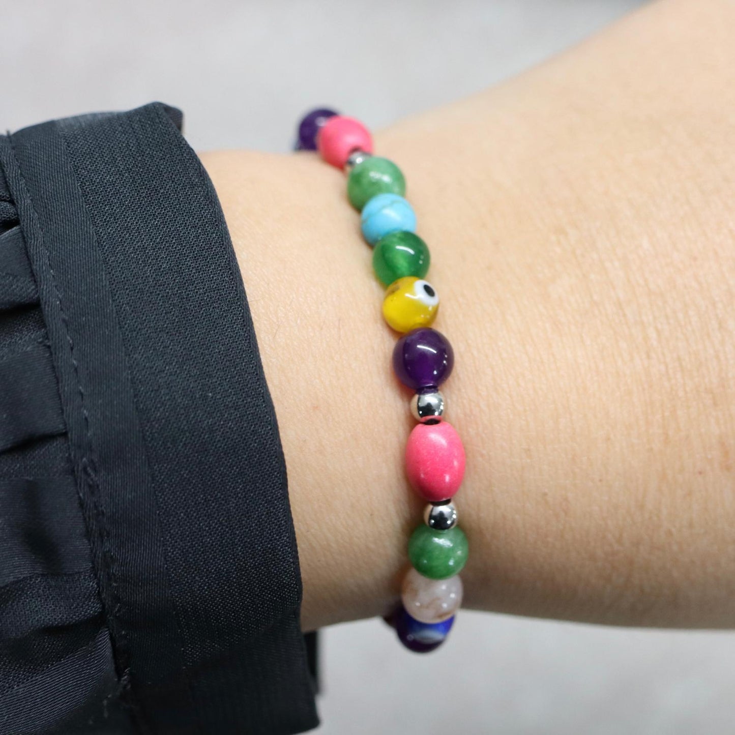COPACABANA VIBES | Natuursteen armband mix | 6mm | Small Fit