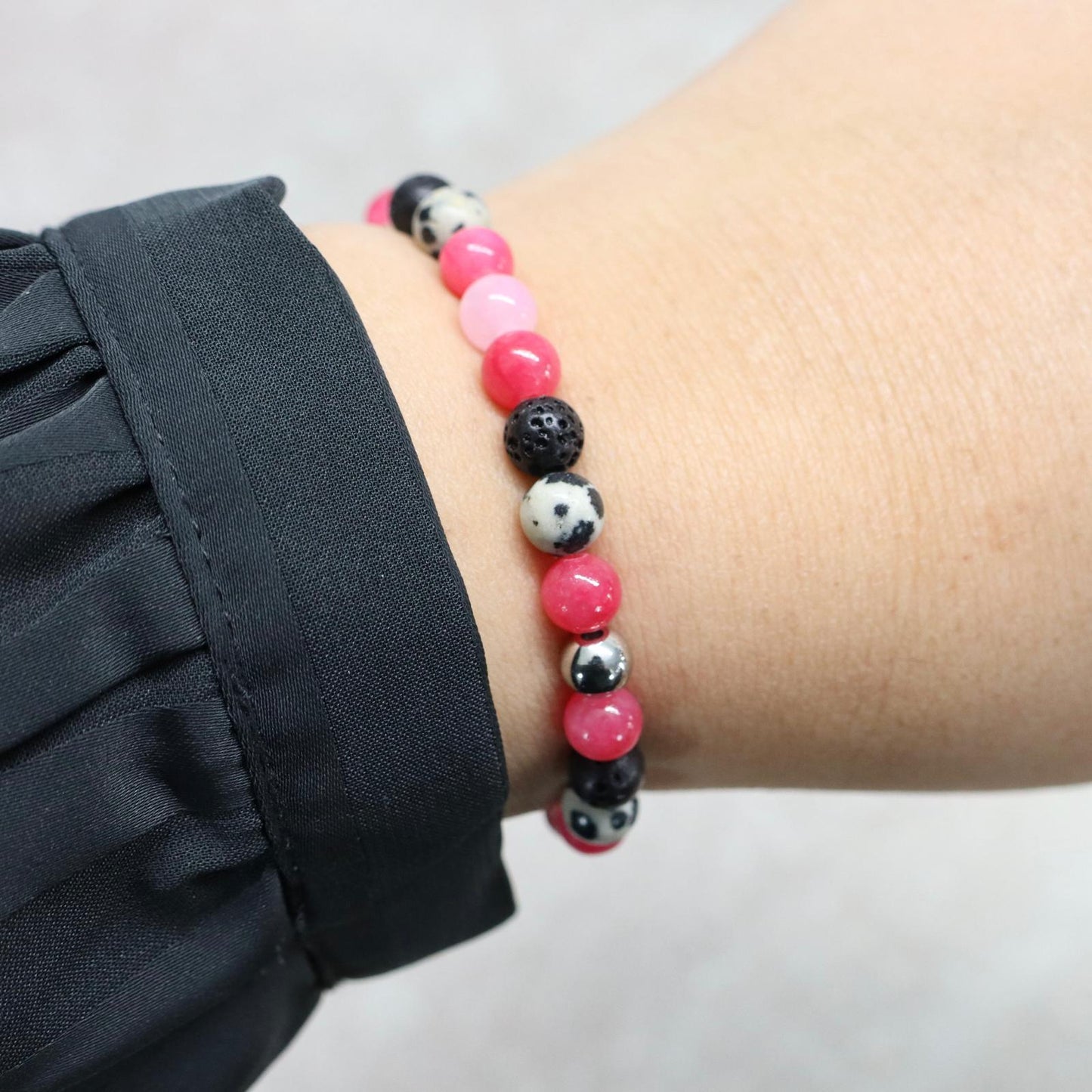 BARCELONA NIGHTS | Natuursteen armband mix | 6mm | Small Fit