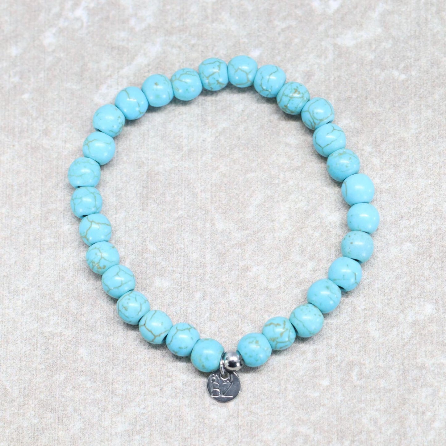 CLASSIC TURKOOIS | Howliet armband | 6mm | Small Fit