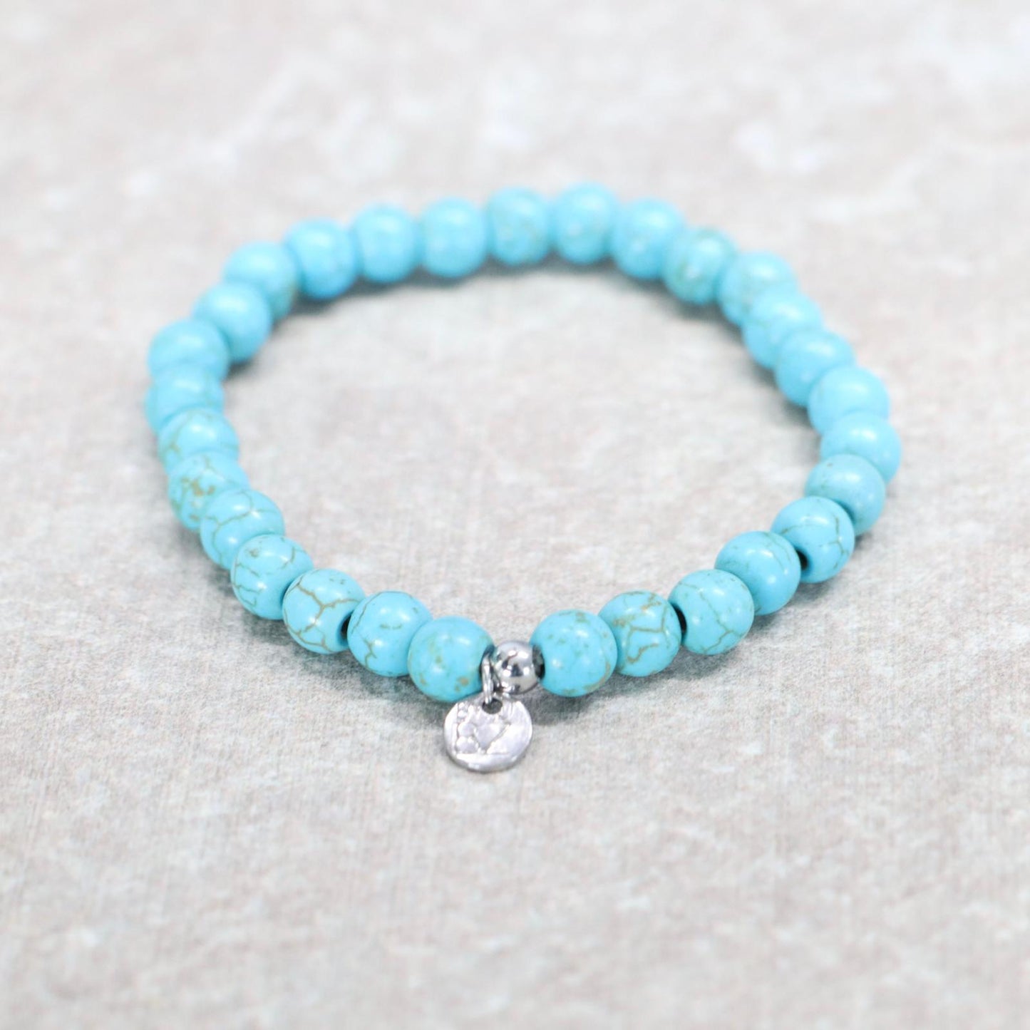 CLASSIC TURKOOIS | Howliet armband | 6mm | Small Fit