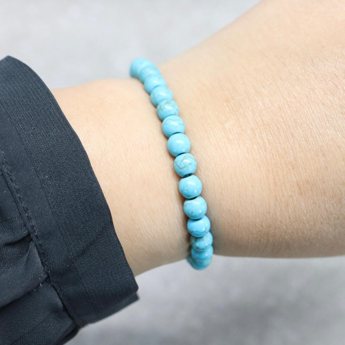 CLASSIC TURKOOIS | Howliet armband | 6mm | Small Fit