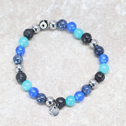CÔTE D’AZUR GLOW | Natuursteen armband mix | 6mm | Small Fit