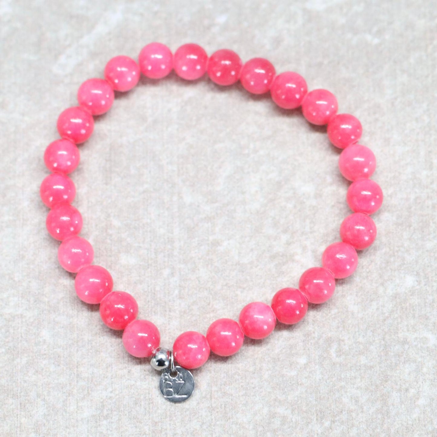 PINK PALMA | Chalcedoon armband | 6mm | Small Fit