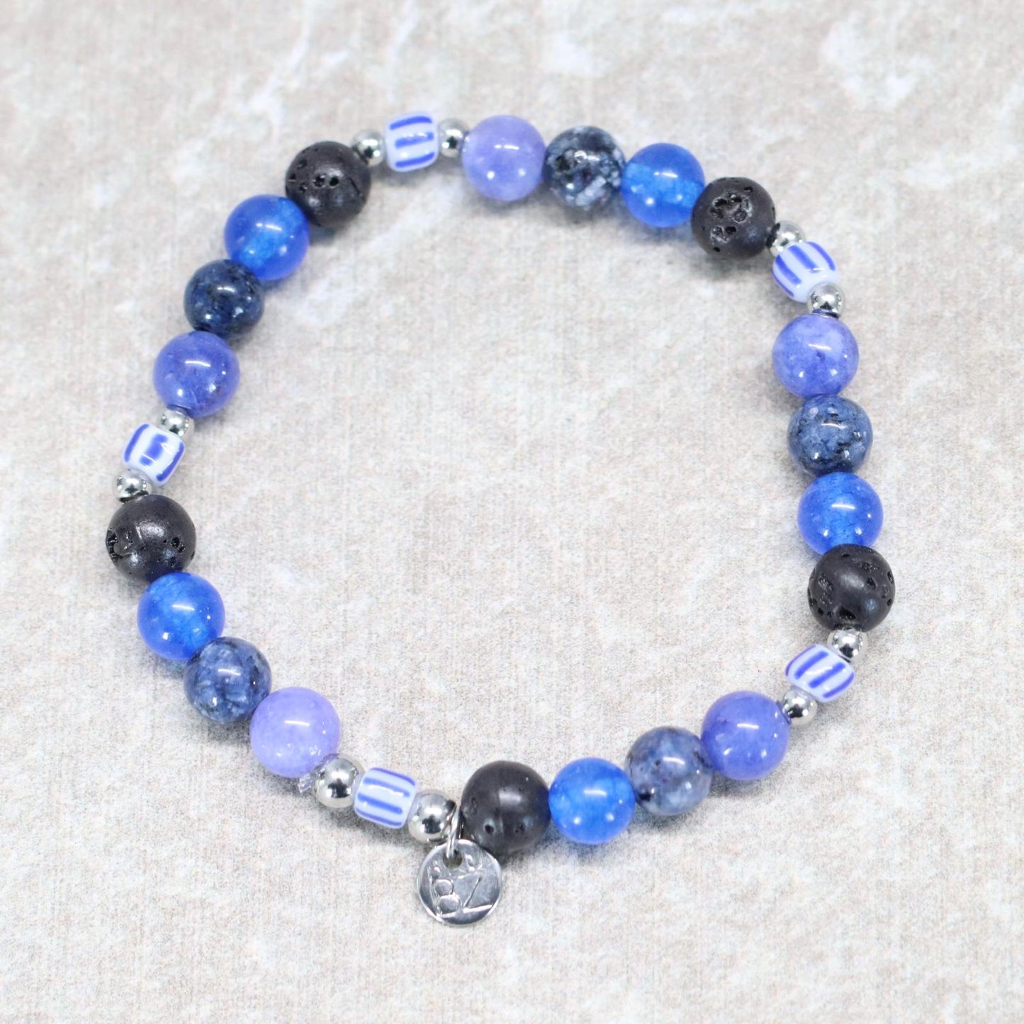 SANTORINI BREEZE | Natuursteen armband mix | 6mm | Small Fit