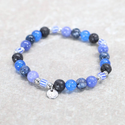 SANTORINI BREEZE | Natuursteen armband mix | 6mm | Small Fit