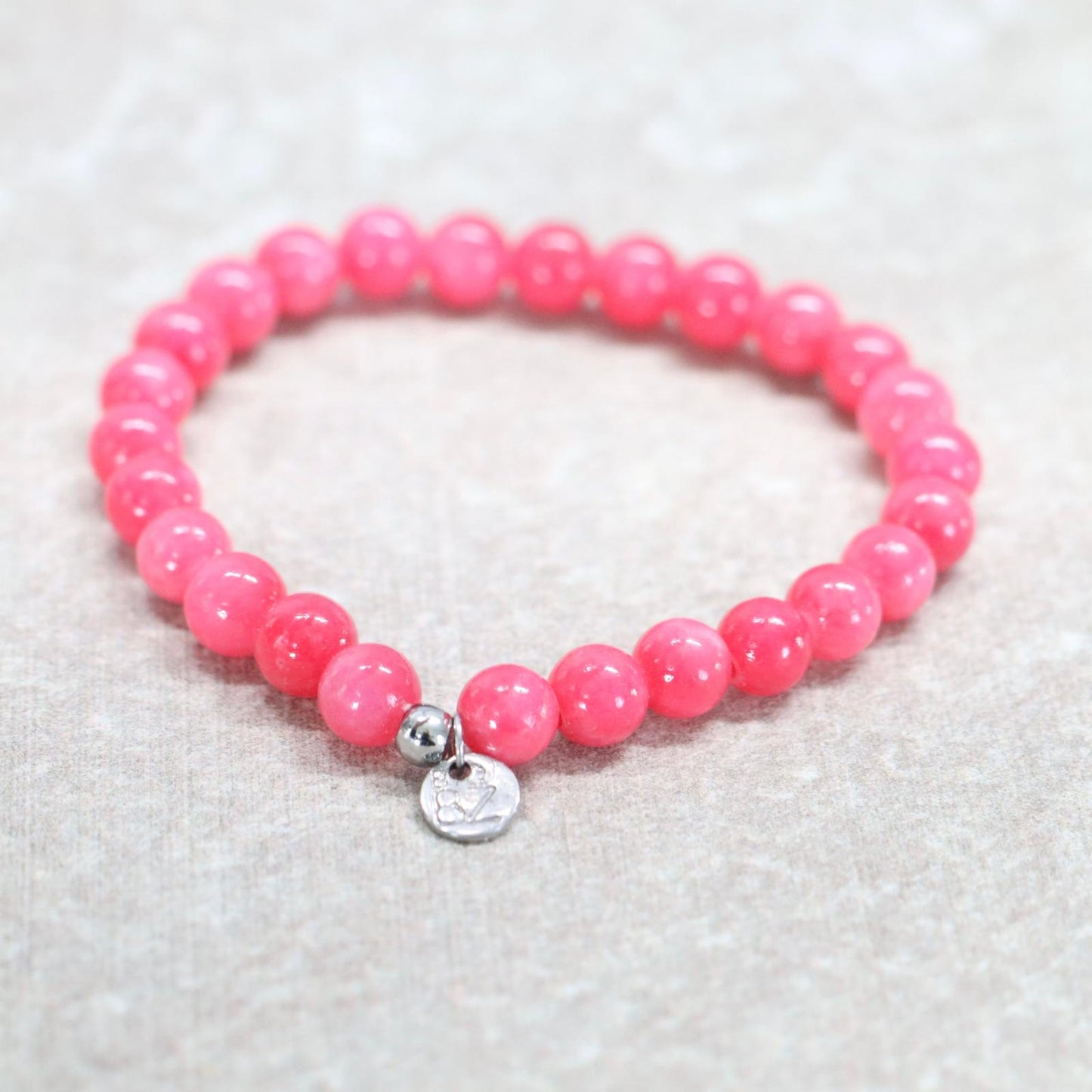 PINK PALMA | Chalcedoon armband | 6mm | Small Fit