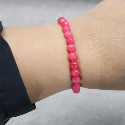 PINK PALMA | Chalcedoon armband | 6mm | Small Fit