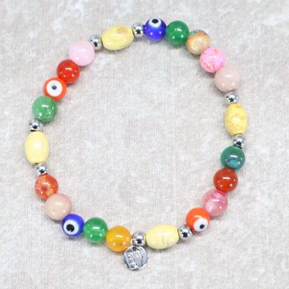 RIO VIBES | Natuursteen armband mix| 6mm | Small Fit