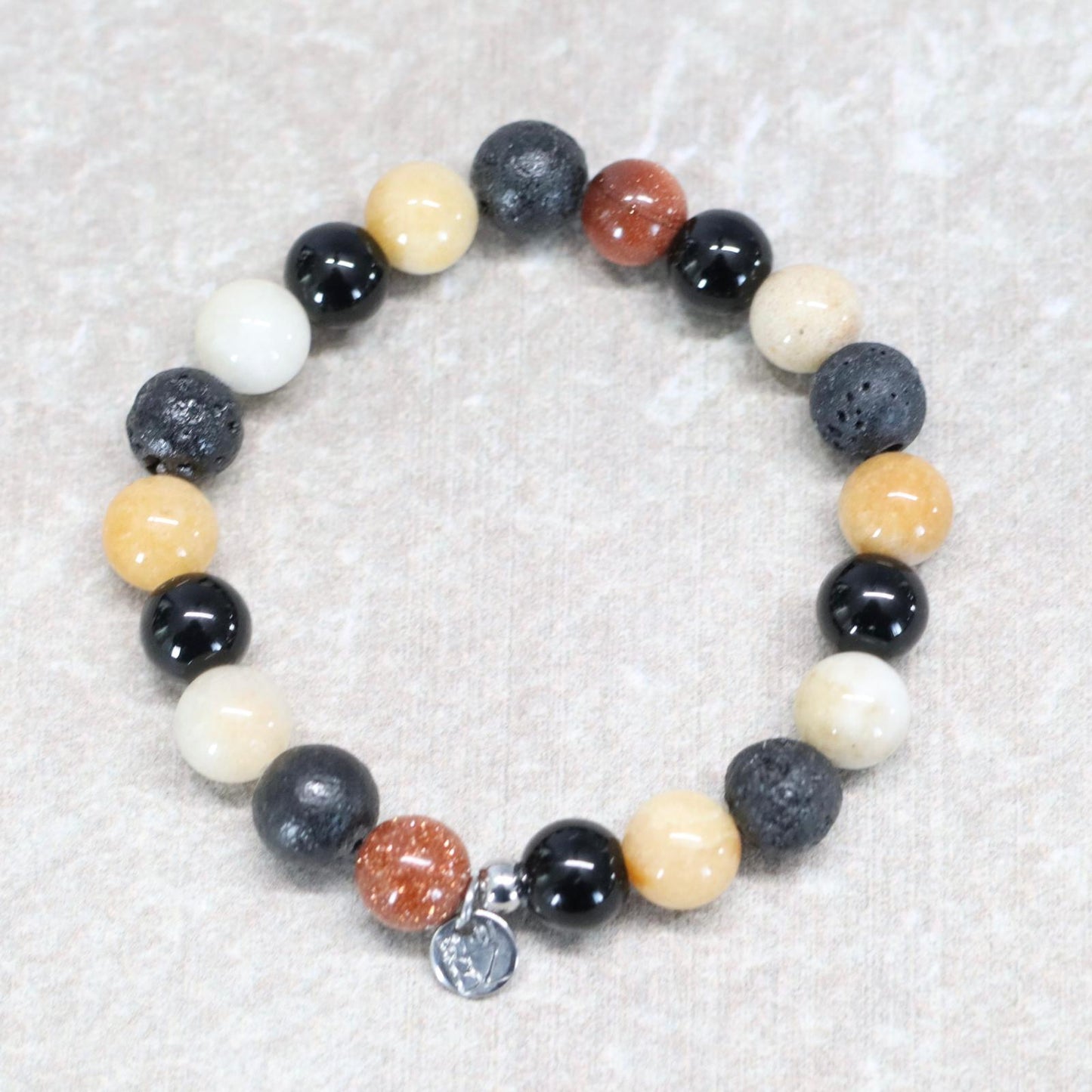 TEIDE SUNSET | Natuursteen armband mix | 8mm | Small Fit