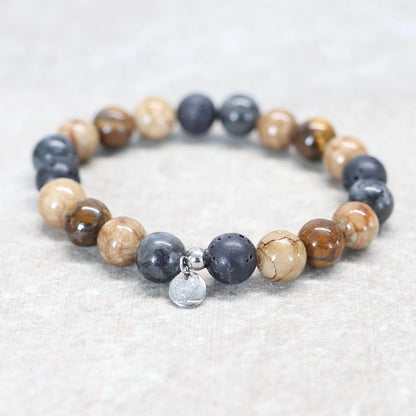 SAHARA DUNES | Natuursteen armband mix | 8mm | Small Fit