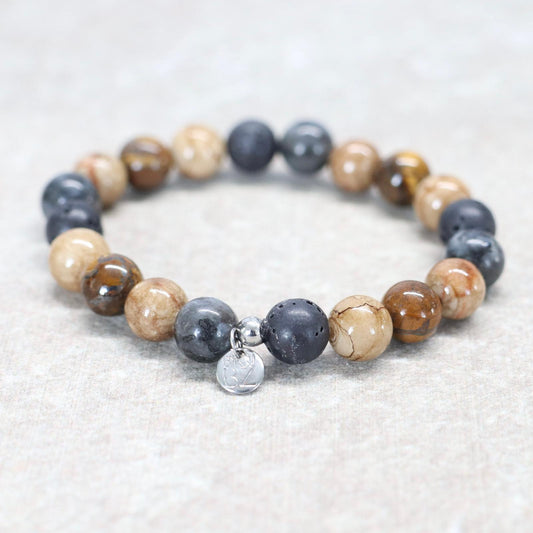 SAHARA DUNES | Natuursteen armband mix | 8mm | Small Fit