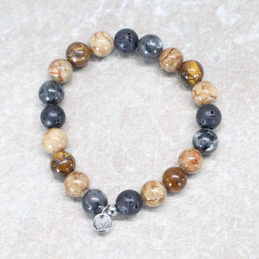 SAHARA DUNES | Natuursteen armband mix | 8mm | Small Fit