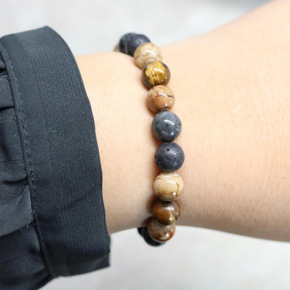 SAHARA DUNES | Natuursteen armband mix | 8mm | Small Fit