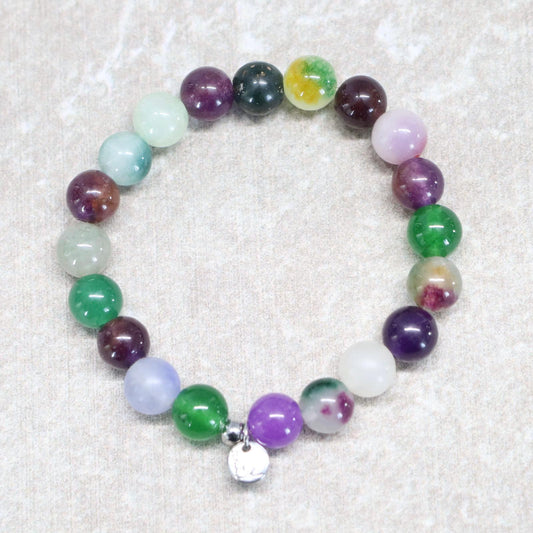 ANDALUSIAN FIELDS | Natuursteen armband mix | 8mm | Small Fit